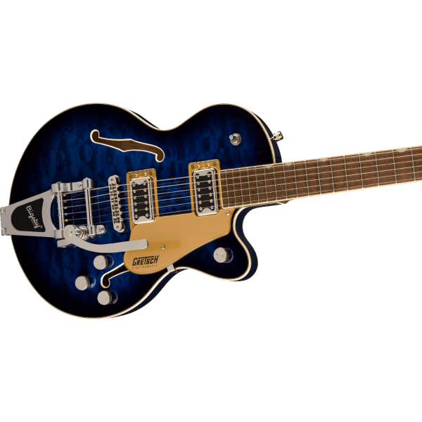 Gretsch G5655T-QM Electromatic Center Block Jr. Single-Cut Quilted Maple with Bigsby, Hudson Sky