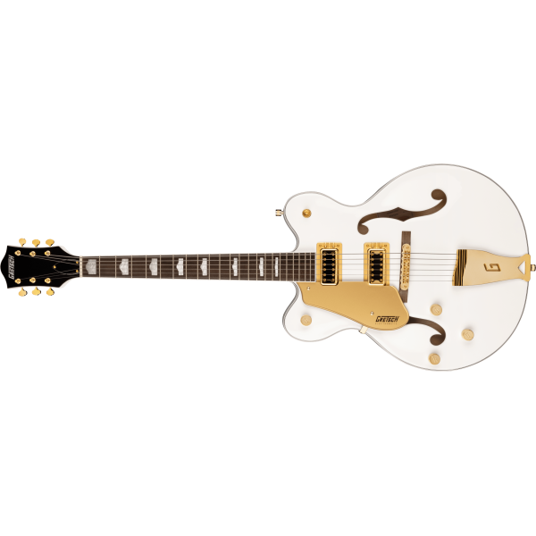 Gretsch G5422GLH Electromatic Classic Hollow Body Double-Cut with Gold Hardware, Left-Handed, Laurel Fingerboard, Snowcrest Whit