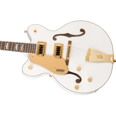 Gretsch G5422GLH Electromatic Classic Hollow Body Double-Cut with Gold Hardware, Left-Handed, Laurel Fingerboard, Snowcrest Whit