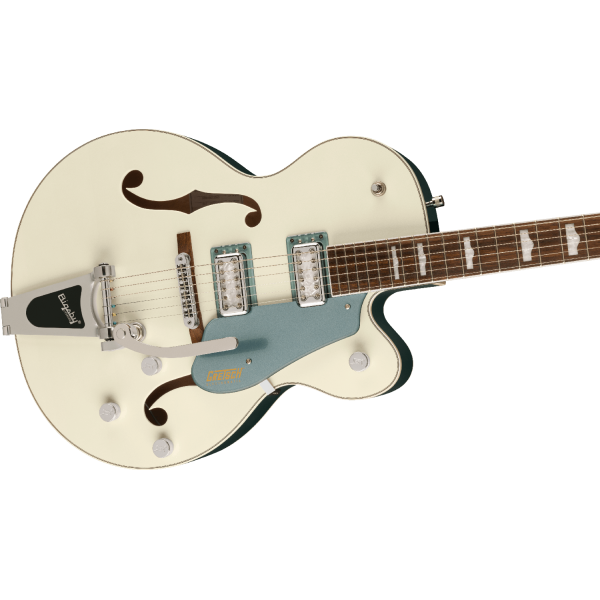 Gretsch G5420T-140 Electromatic 140th Double Platinum Hollow Body with Bigsby, Laurel Fingerboard, Two-Tone Pearl Platinum/Stone