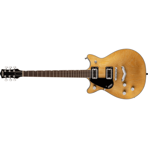 Gretsch G5222LH Electromatic Double Jet BT with V-Stoptail, Left-Handed, Laurel Fingerboard, Natural