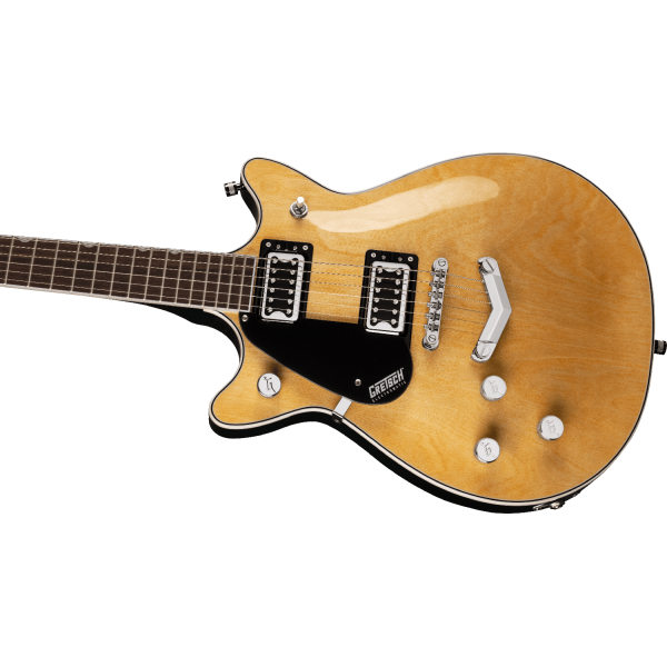 Gretsch G5222LH Electromatic Double Jet BT with V-Stoptail, Left-Handed, Laurel Fingerboard, Natural