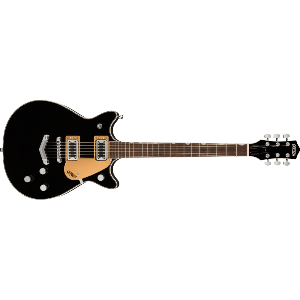 Gretsch G5222 Electromatic Double Jet BT with V-Stoptail, Laurel Fingerboard, Black