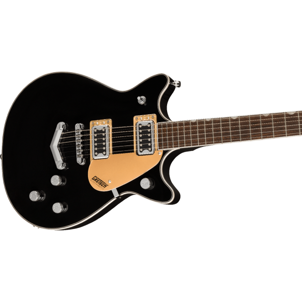 Gretsch G5222 Electromatic Double Jet BT with V-Stoptail, Laurel Fingerboard, Black