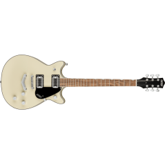 Gretsch G5222 Electromatic Double Jet BT with V-Stoptail, Laurel Fingerboard, Vintage White