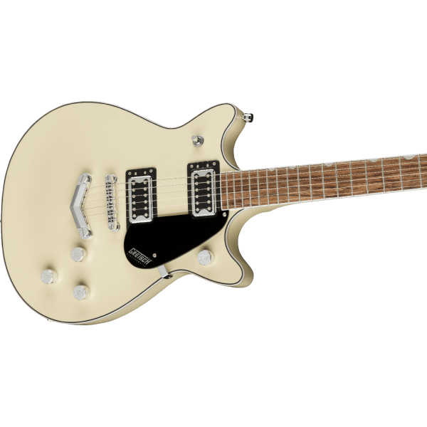 Gretsch G5222 Electromatic Double Jet BT with V-Stoptail, Laurel Fingerboard, Vintage White