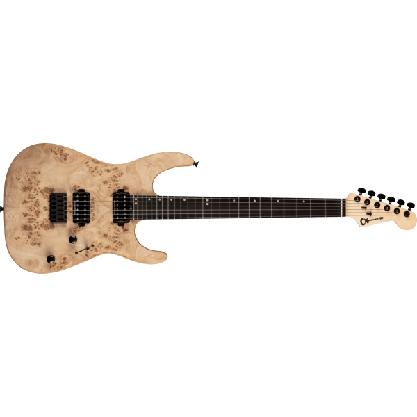 Charvel Pro-Mod DK24 HH HT E Mahogany with Poplar Burl, Ebony Fingerboard, Desert Sand