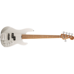 Charvel Pro-Mod San Dimas Bass PJ V, Caramelized Maple Fingerboard, Platinum Pearl