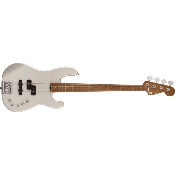 Charvel Pro-Mod San Dimas Bass PJ IV, Caramelized Maple Fingerboard, Platinum Pearl