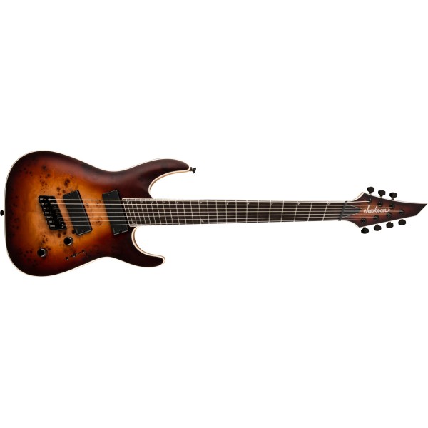 Jackson Concept Series Soloist SLAT7P HT  MS, Ebony Fingerboard, Satin Bourbon Burst