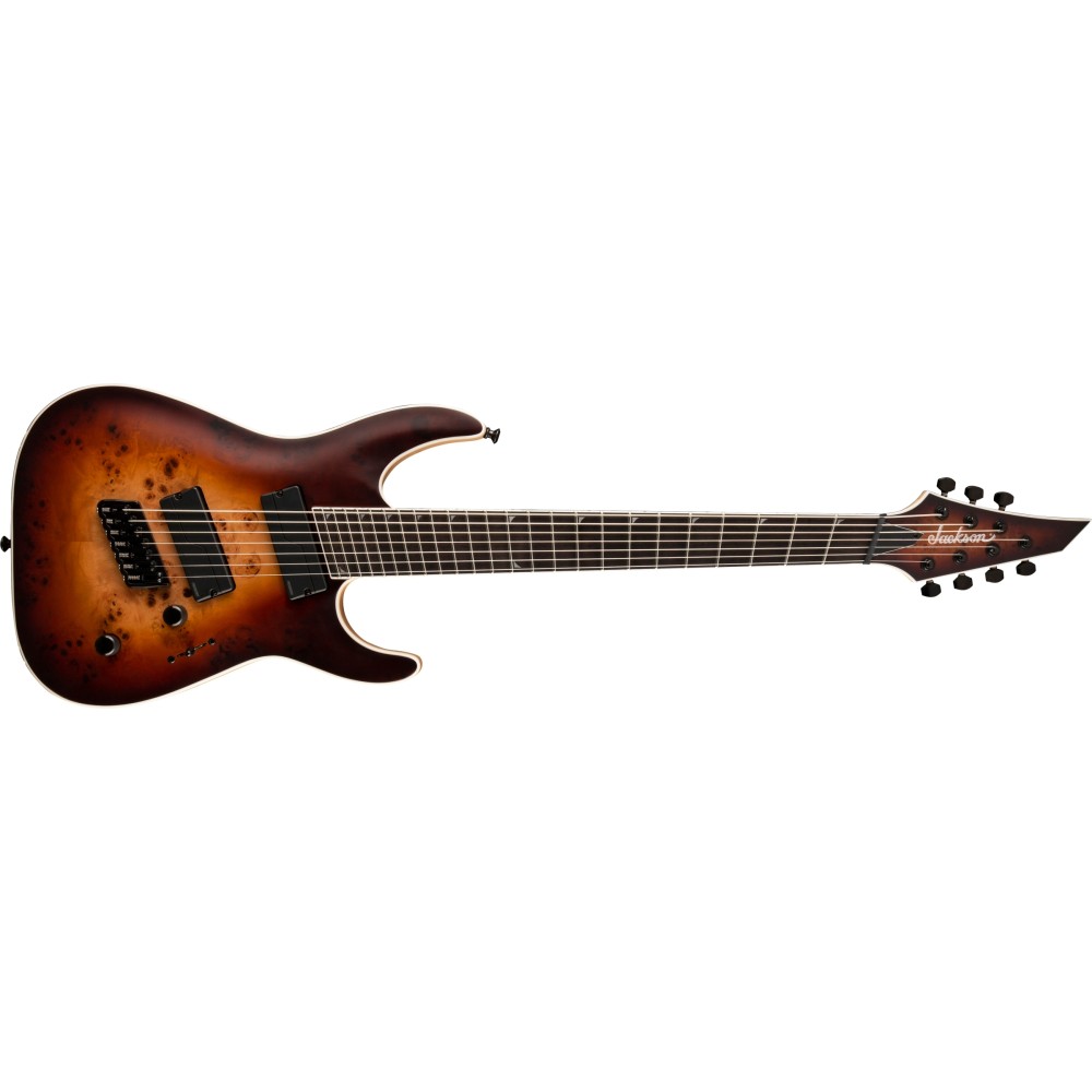 Jackson Concept Series Soloist SLAT7P HT MS, Ebony Fingerboard, Satin Bourbon Burst