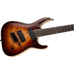 Jackson Concept Series Soloist SLAT7P HT  MS, Ebony Fingerboard, Satin Bourbon Burst