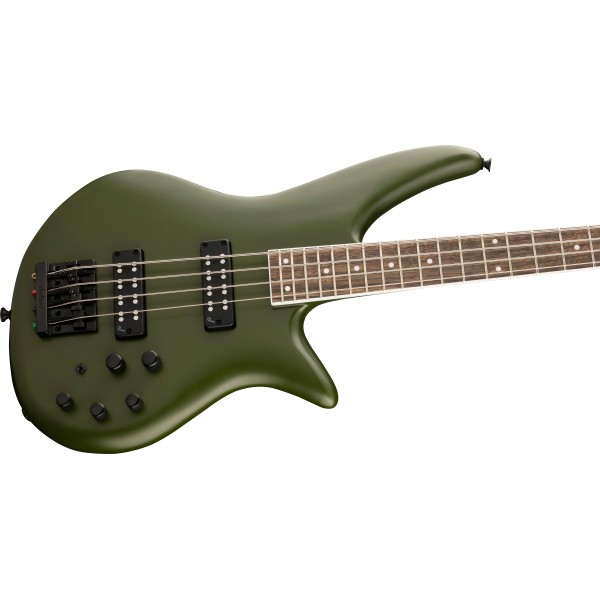 Jackson X Series Spectra Bass SBX IV, Laurel Fingerboard, Matte Army Drab