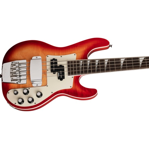 Jackson X Series Concert Bass CBXNT DX V, Laurel Fingerboard, Fireburst