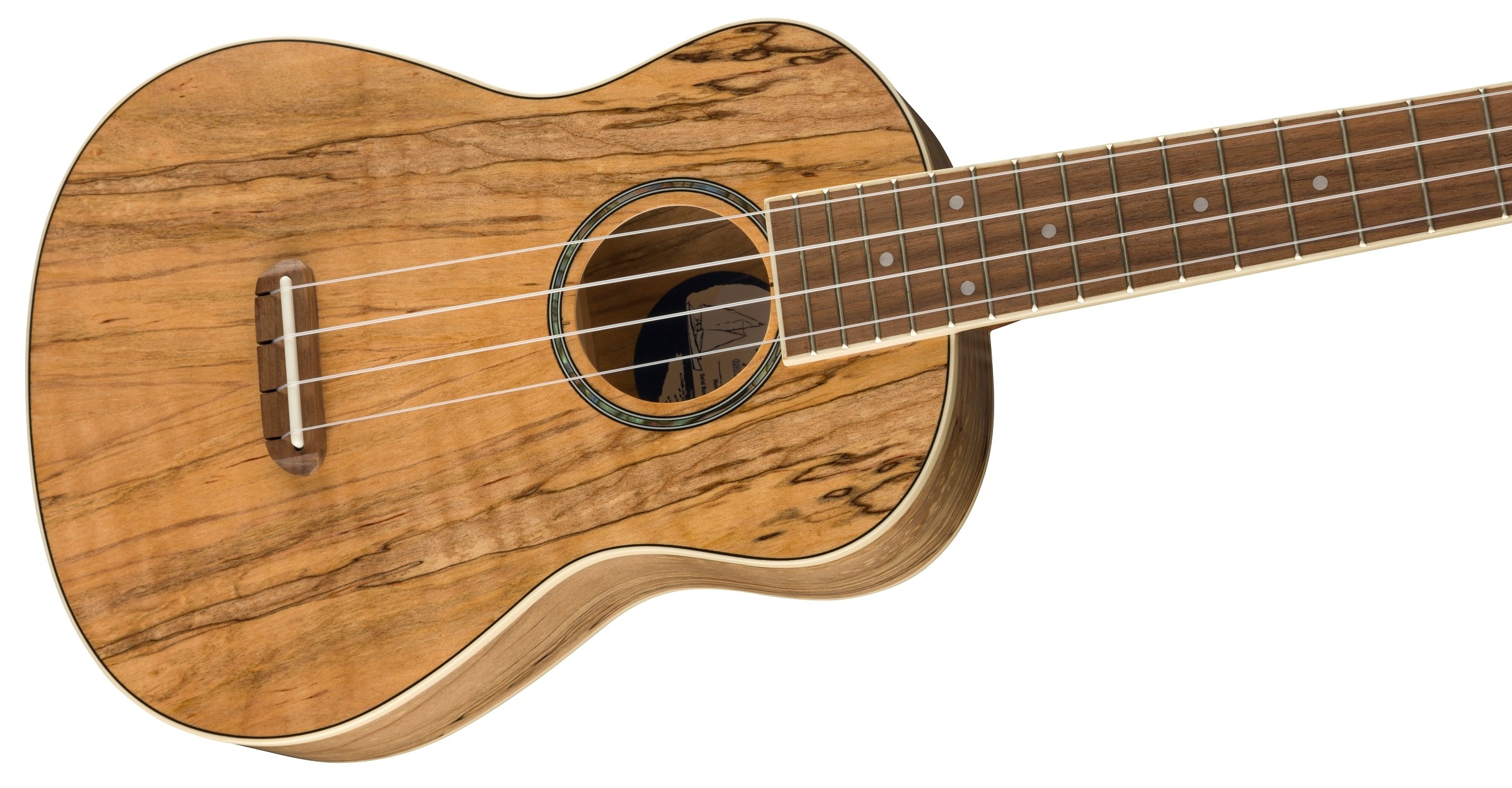 Fender Zuma Exotic Concert Ukulele, Walnut Fingerboard, Spalted Maple