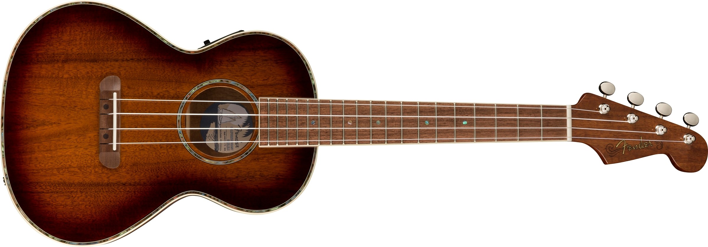Fender Montecito Tenor Ukulele, Walnut Fingerboard, Shaded Edge Burst