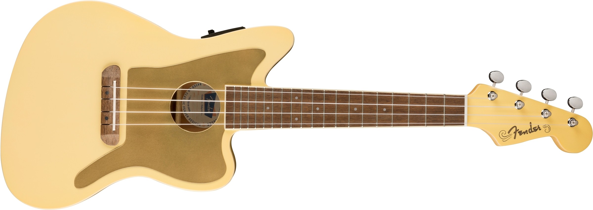 Fender Limited Edition Fullerton JazzmasterÂ® Uke, Vintage White