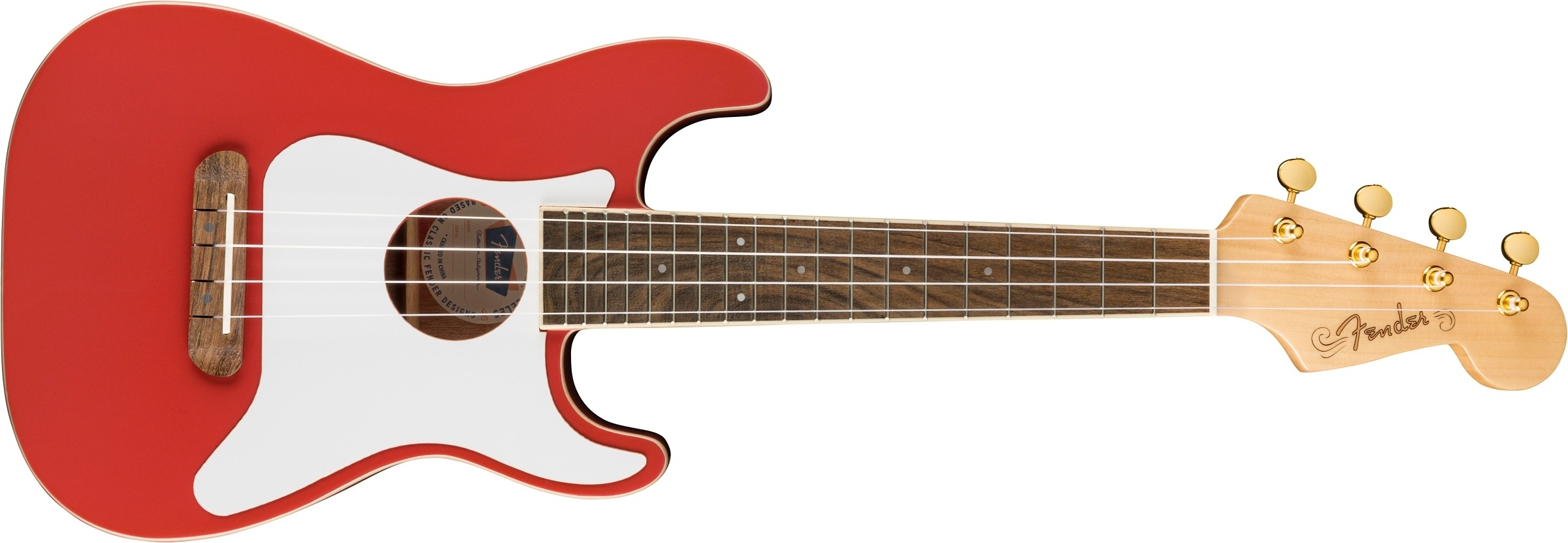 Fender FSR Fullerton Strat® Uke, Fiesta Red