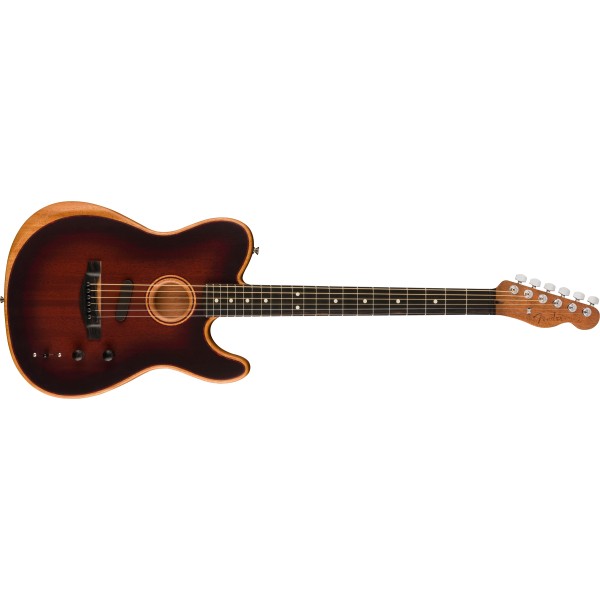 Fender American Acoustasonic Telecaster All-Mahogany, Ebony Fingerboard, Bourbon Burst