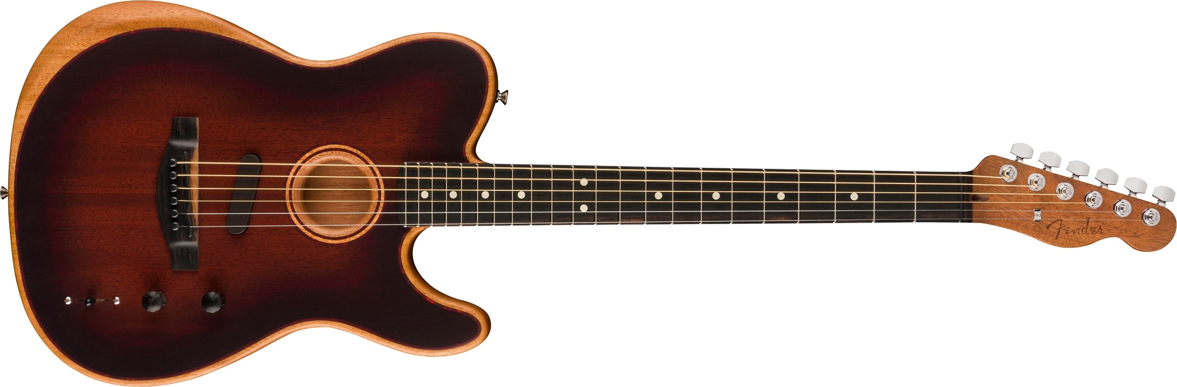 Fender American Acoustasonic® Telecaster® All-Mahogany, Ebony Fingerboard, Bourbon Burst