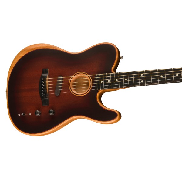 Fender American Acoustasonic Telecaster All-Mahogany, Ebony Fingerboard, Bourbon Burst