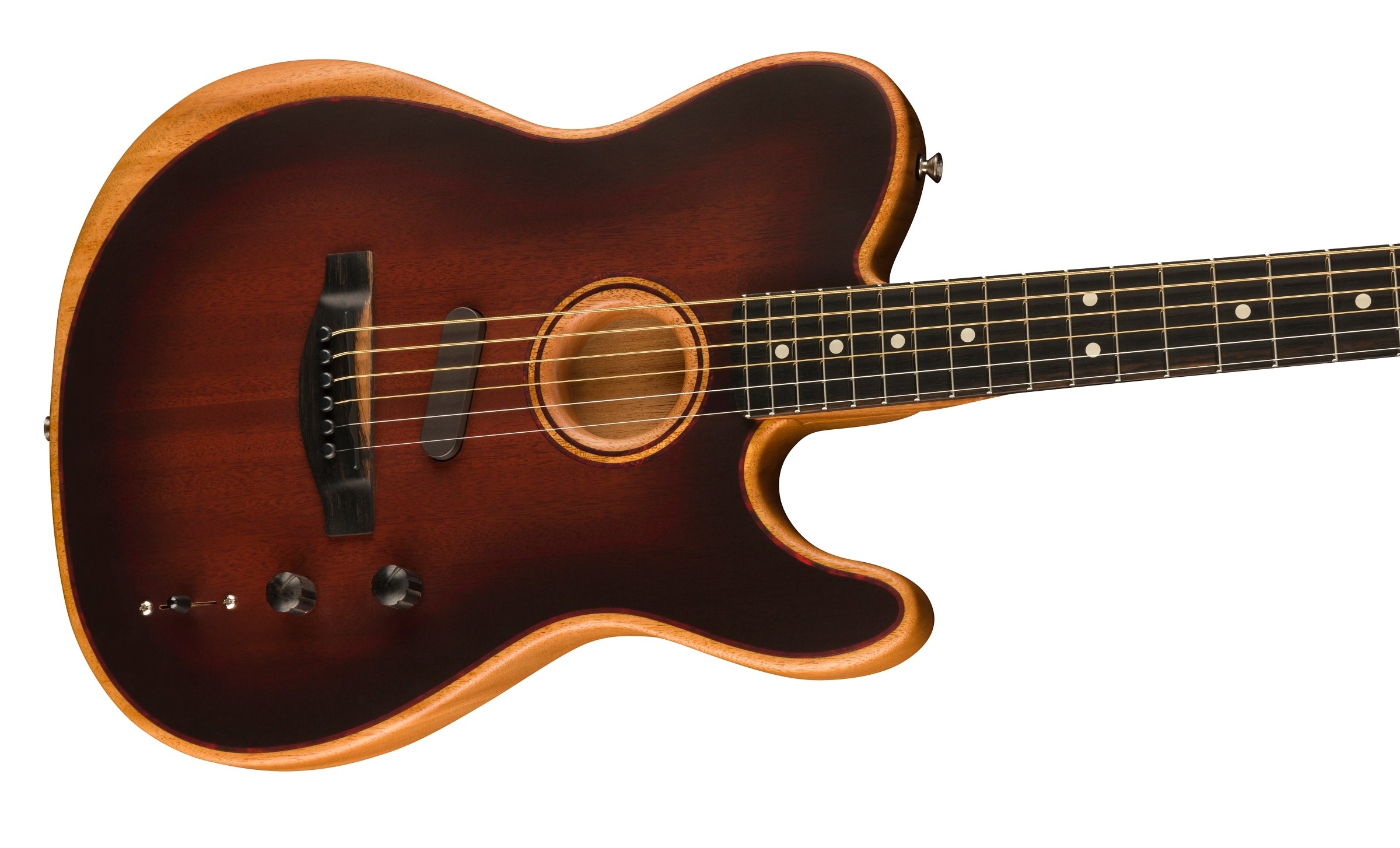 Fender American Acoustasonic® Telecaster® All-Mahogany, Ebony Fingerboard, Bourbon Burst