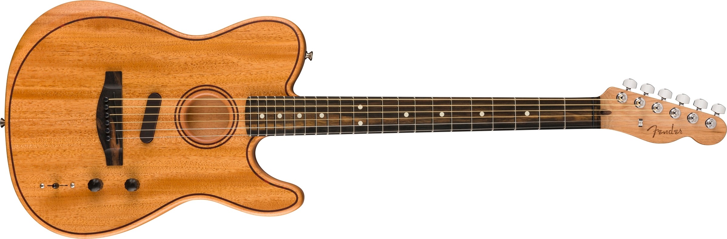 Fender American Acoustasonic® Telecaster® All-Mahogany, Ebony Fingerboard, Natural