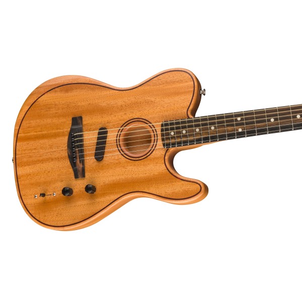 Fender American Acoustasonic Telecaster All-Mahogany, Ebony Fingerboard, Natural