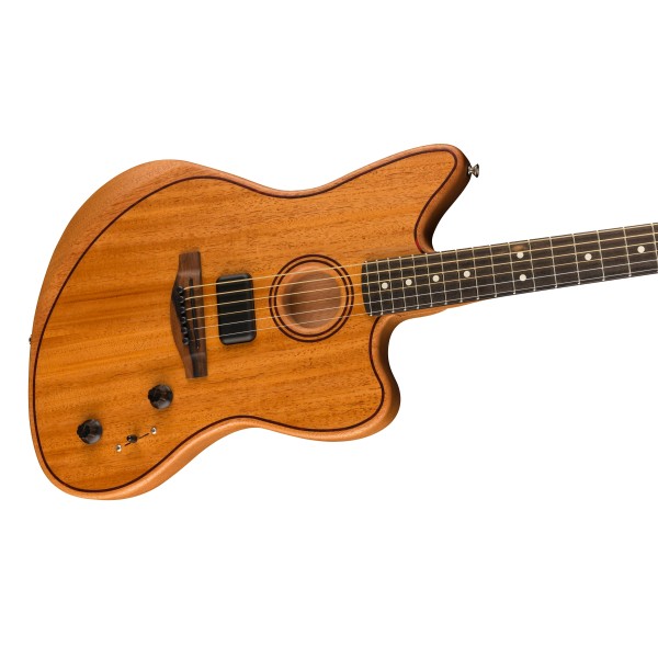 Fender American Acoustasonic Jazzmaster All-Mahogany, Ebony Fingerboard, Natural