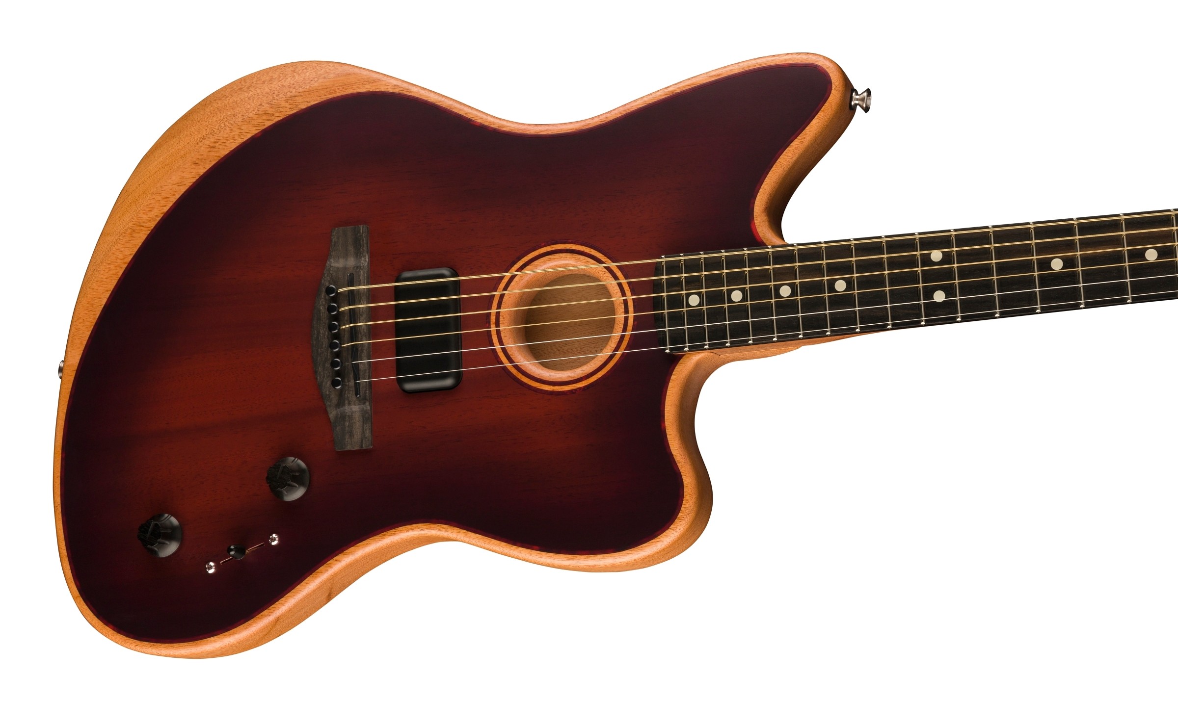 Fender American Acoustasonic® Jazzmaster® All-Mahogany, Ebony Fingerboard, Bourbon Burst