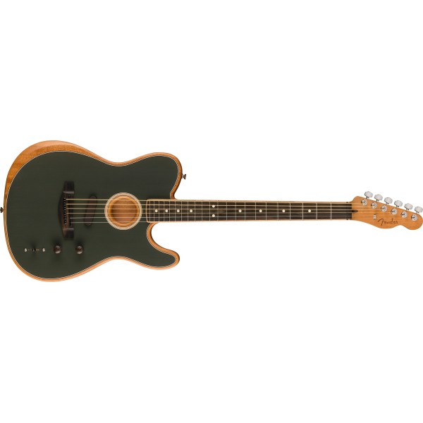 Fender Limited Edition American Acoustasonic Telecaster, Channel-Bound Neck, Ebony Fingerboard, Tungsten
