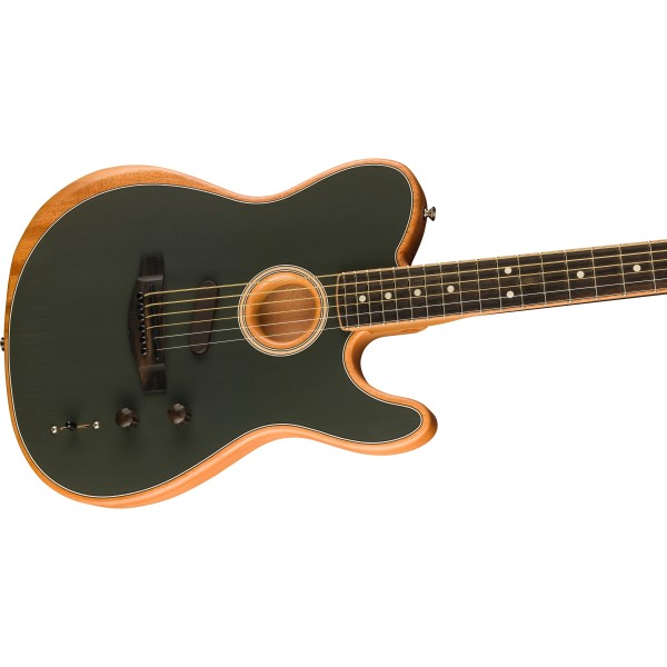 Fender Limited Edition American Acoustasonic Telecaster, Channel-Bound Neck, Ebony Fingerboard, Tungsten