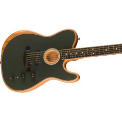 Fender Limited Edition American Acoustasonic Telecaster, Channel-Bound Neck, Ebony Fingerboard, Tungsten