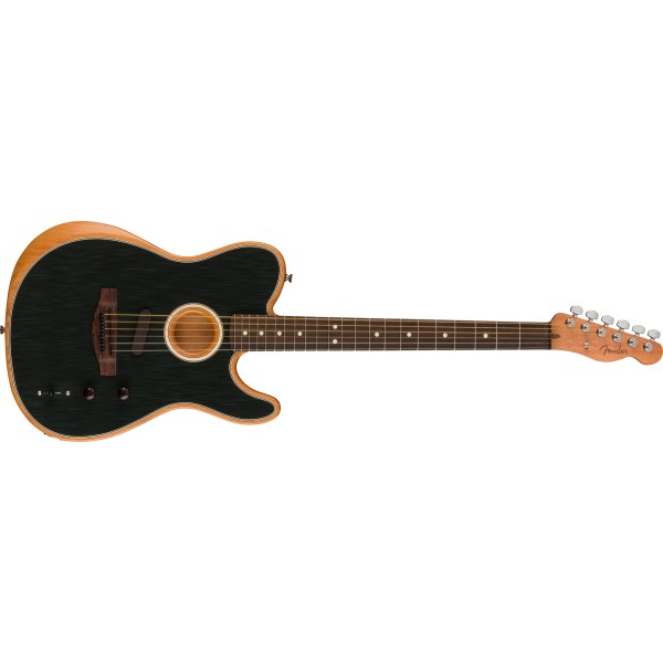 Fender Acoustasonic Player Telecaster, Rosewood Fingerboard, Brushed Black