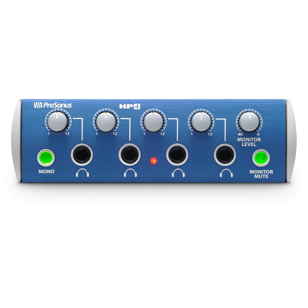 PreSonus HP4 4-Channel Headphone Amplifier, amplificatore cuffie, 220-240V EU
