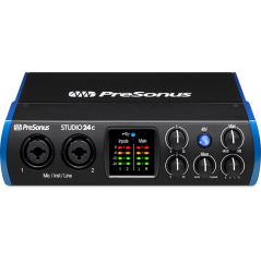 PreSonus Studio 24c - scheda audio 2 ingressi con preamplificatori XMAX-L