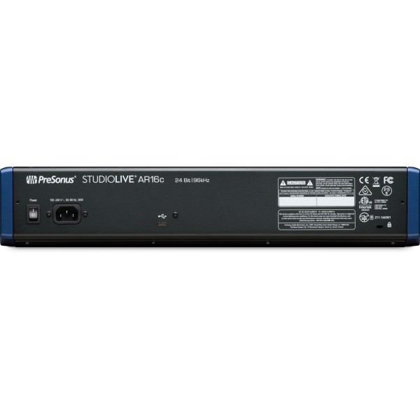 PreSonus StudioLive AR16c Mixer analogico con registratore e scheda audio 18x4
