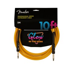 Fender Professional Series Glow in the Dark Cable, Orange, 10'