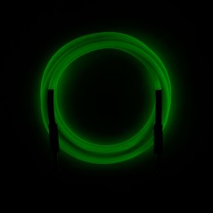 Fender Professional Series Glow in the Dark Cable, Green, 10'