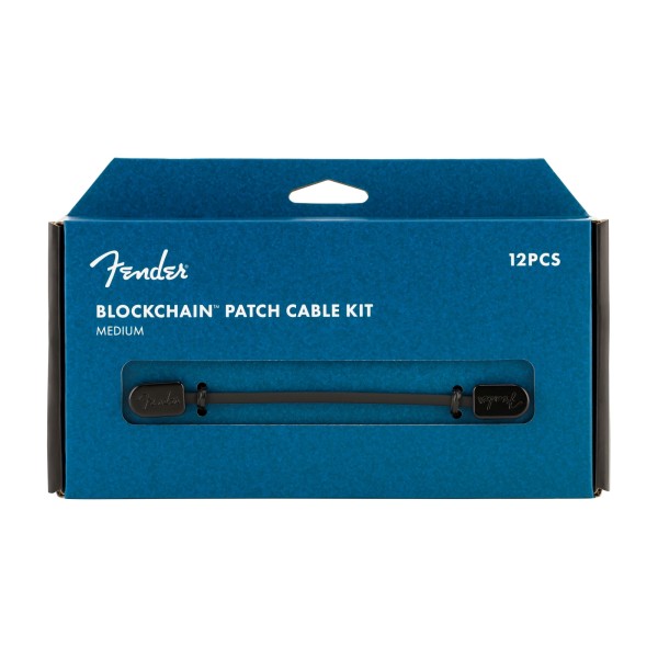 Fender Blockchain Patch Cable Kit, Medium, Black