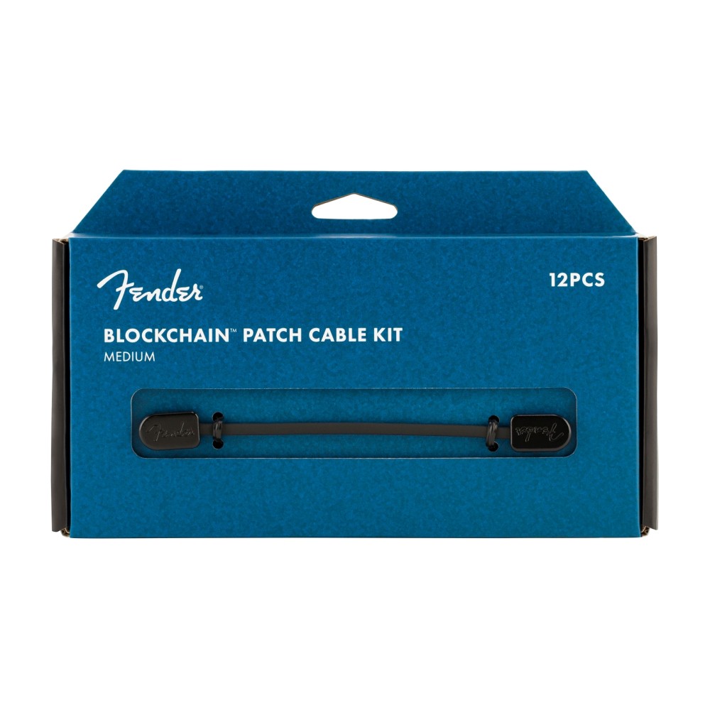 Fender Blockchain Patch Cable Kit, Medium, Black