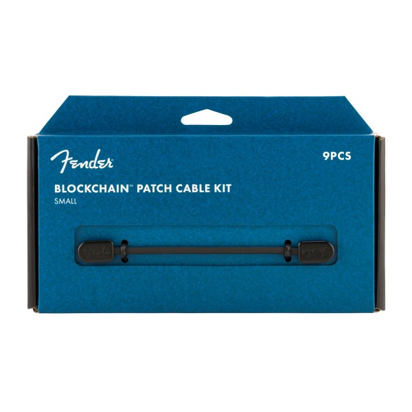 Fender Blockchain Patch Cable Kit, Small, Black