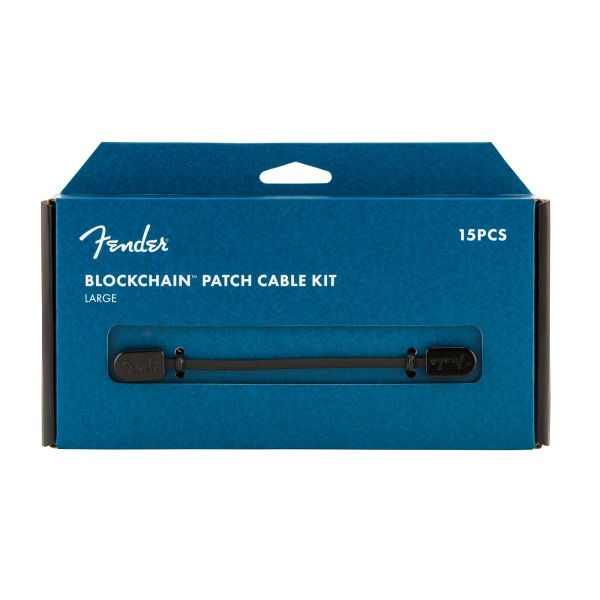 Fender Blockchain Patch Cable Kit, Large, Black
