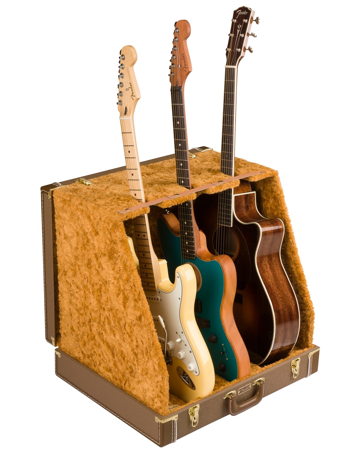 Fender Fender® Classic Series Case Stand - 3 Guitar, Brown