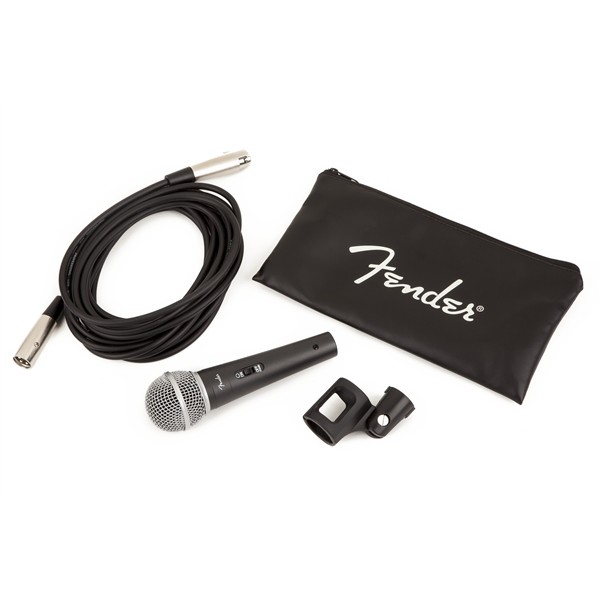 Fender P-52S Microphone Kit, Black, microfono con cavo e borsa