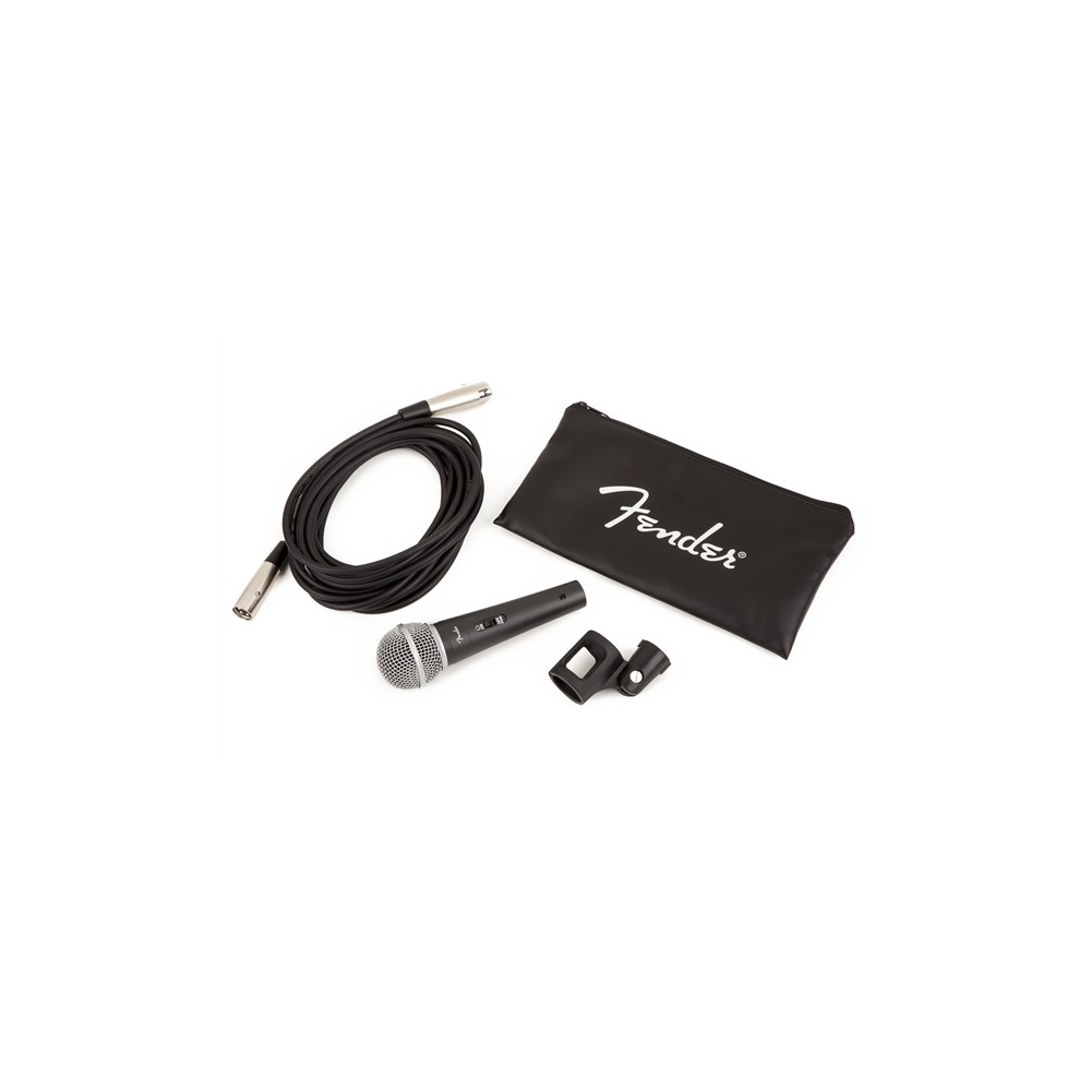 Fender P-52S Microphone Kit, Black, microfono con cavo e borsa