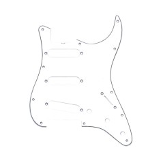 Fender battipenna originale per Stratocaster S/S/S, 11-Hole Vintage Mount (with Truss Rod Notch), White, 3-Ply