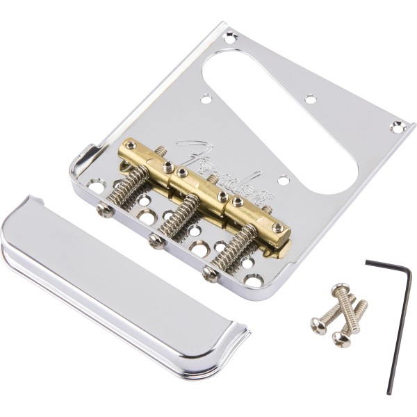 Fender 3-Saddle American Pro Telecaster Bridge Assembly, Chrome