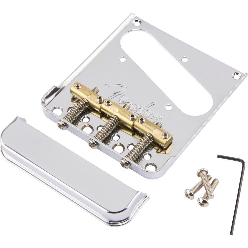 Fender 3-Saddle American Pro Telecaster Bridge Assembly, Chrome