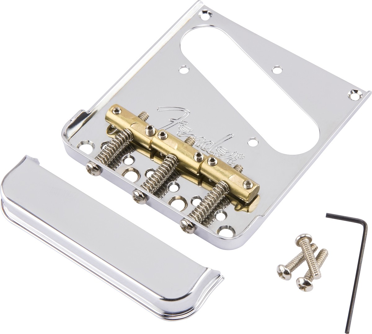 Fender 3-Saddle American Pro Telecaster® Bridge Assembly, Chrome